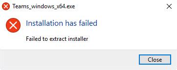 exe log, and then you search the setup. . Teams installation has failed squirrel